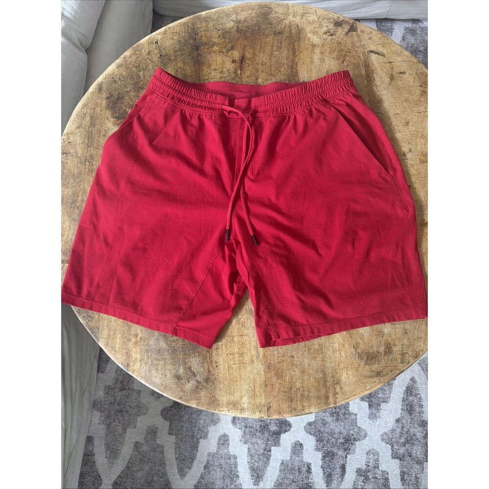 Lululemon Pace Breaker Short 9” Linerless Men’s Size Large Drawstring Red